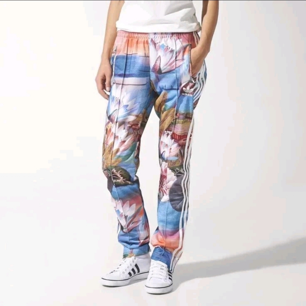 Adidas x The Farm "Curso D'agua" Firebird Lotus Track Pants